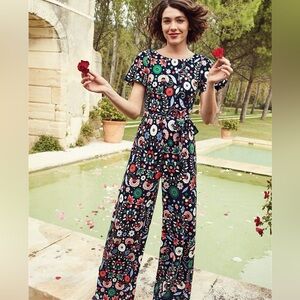 Boden Camille Ponte Jumpsuit - Size 16